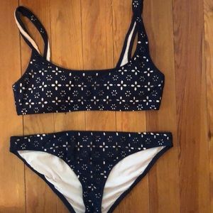 Excellent Condition JCrew Laser Cut Bikini-L